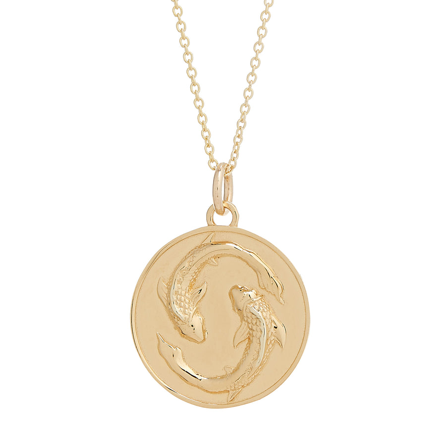 GOLD PLATED & STERLING SILVER ZODIAC MEDALLIONS