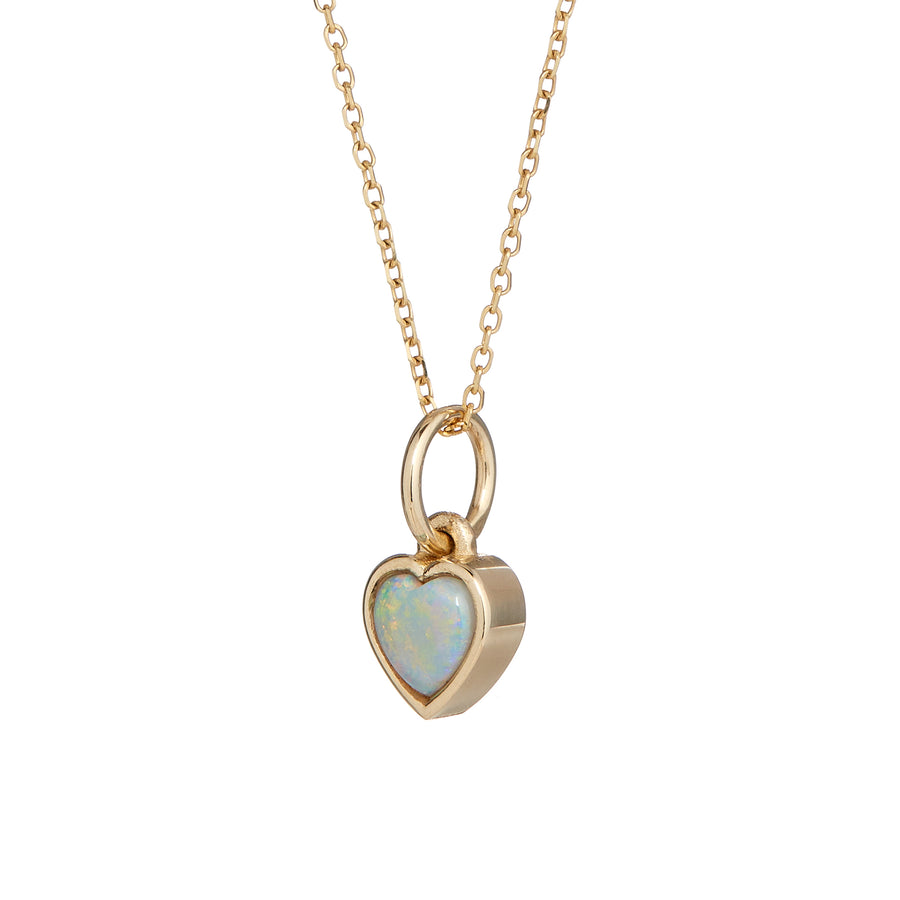 Opal Heart Pendant