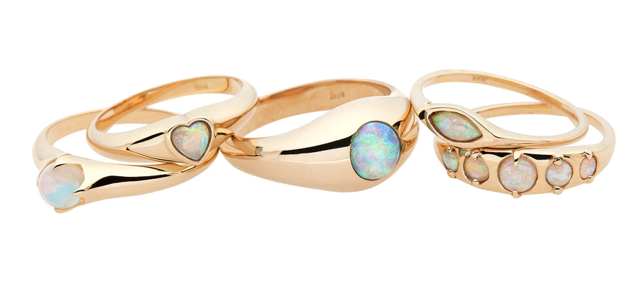 Opal Sphere Ring