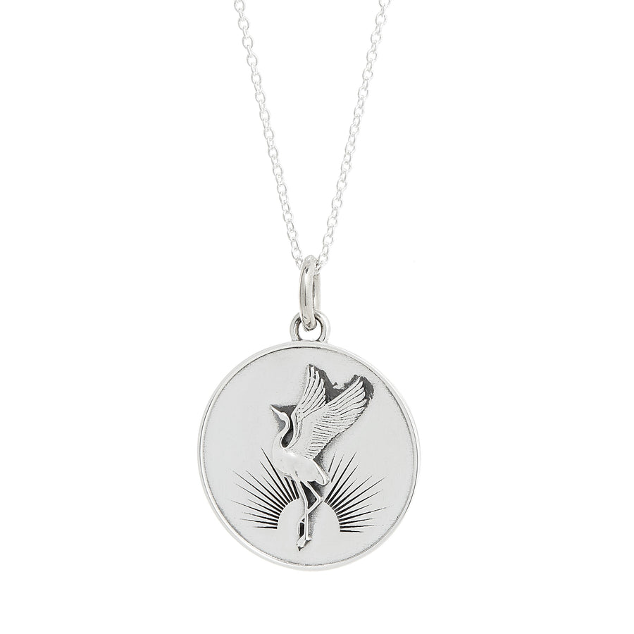 SUNRISE CRANE MEDALLION