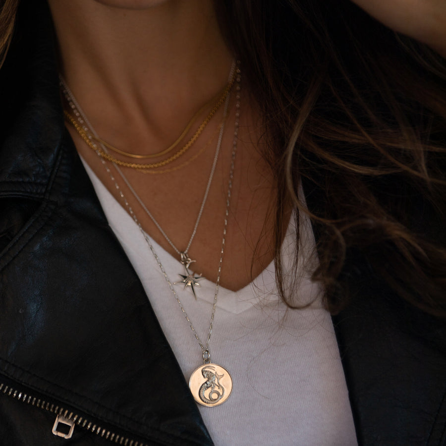 GOLD PLATED & STERLING SILVER ZODIAC MEDALLIONS