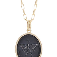 LUNA MOTH RAISED INTAGLIO PENDANT