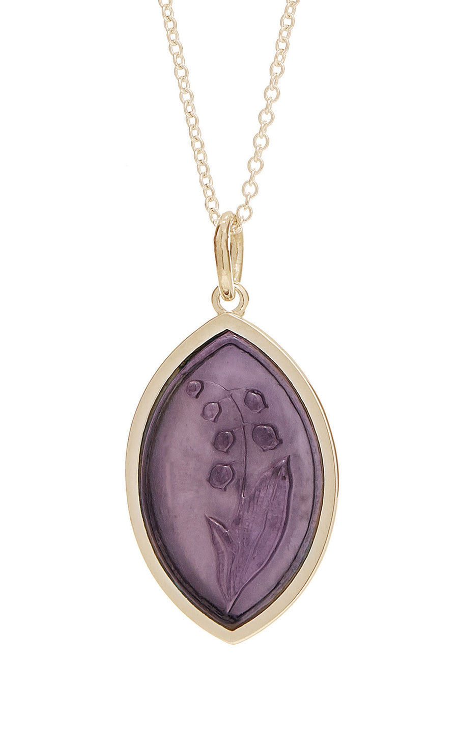 Lily of the Valley Intaglio Pendant