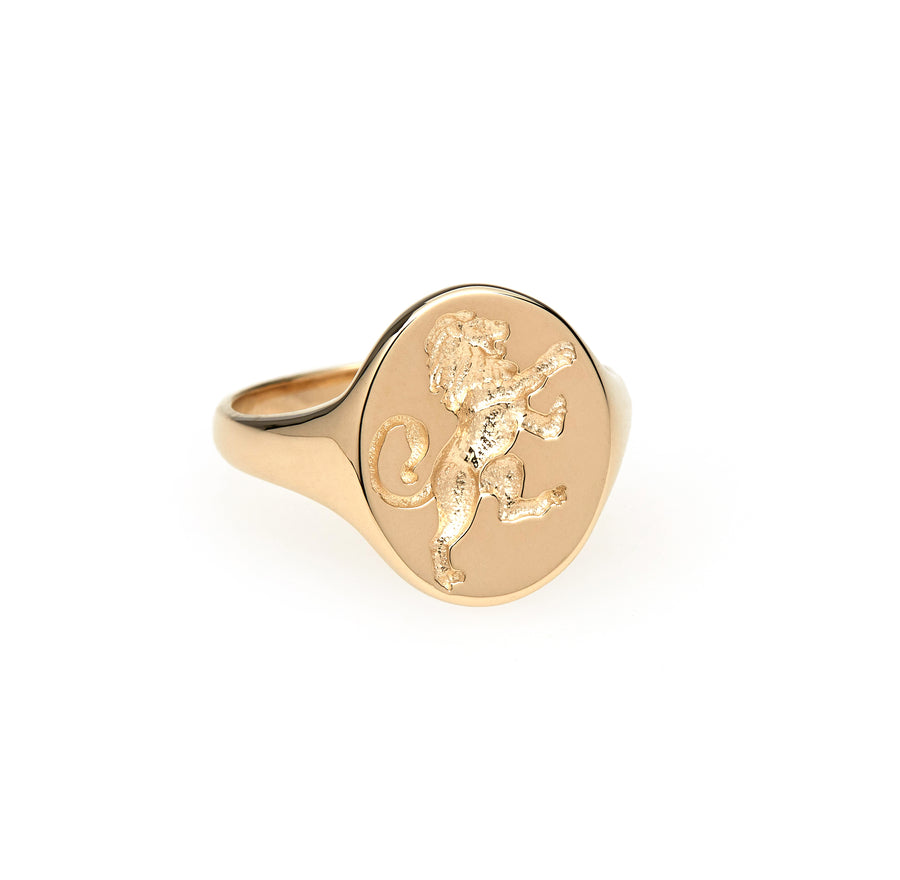 GOLD ZODIAC SIGNET RINGS