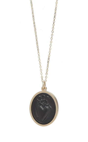 SACRED HEART RAISED INTAGLIO PENDANT