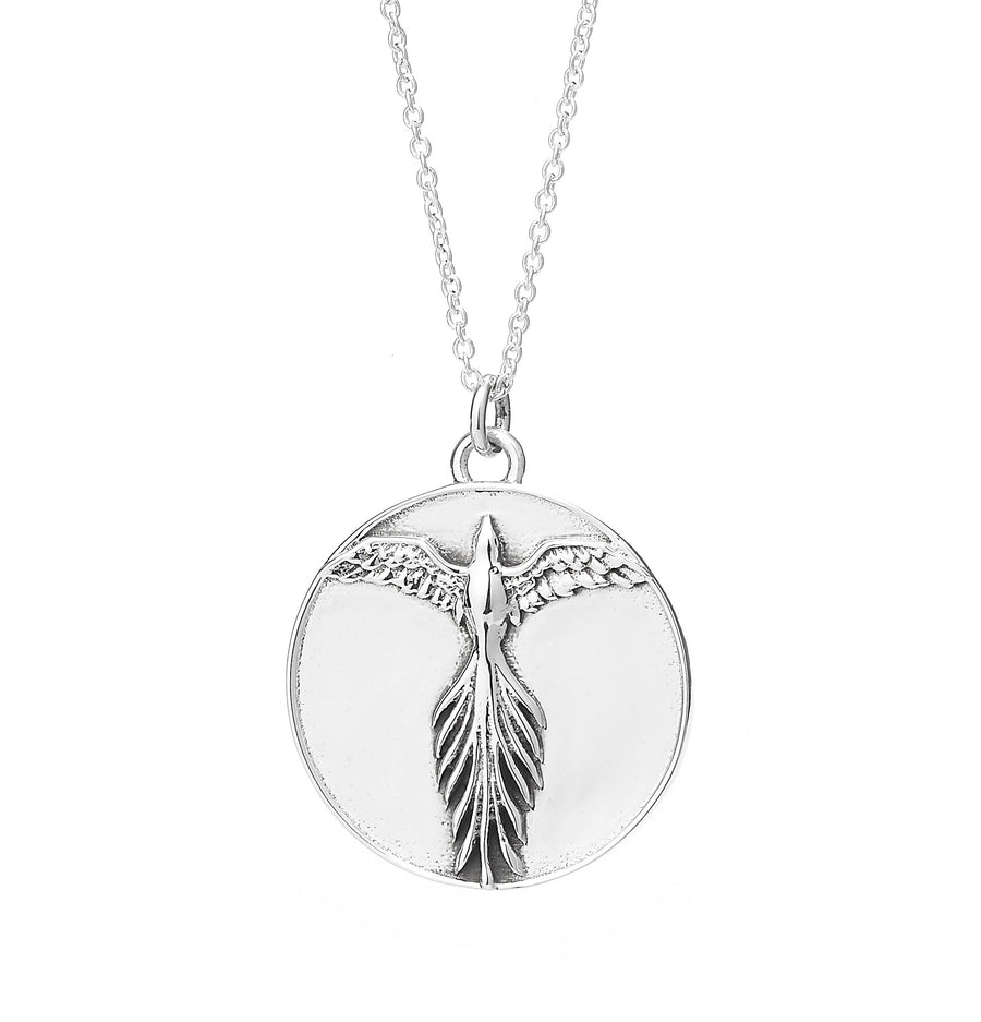 SILVER & PLATED PHOENIX MEDALLION