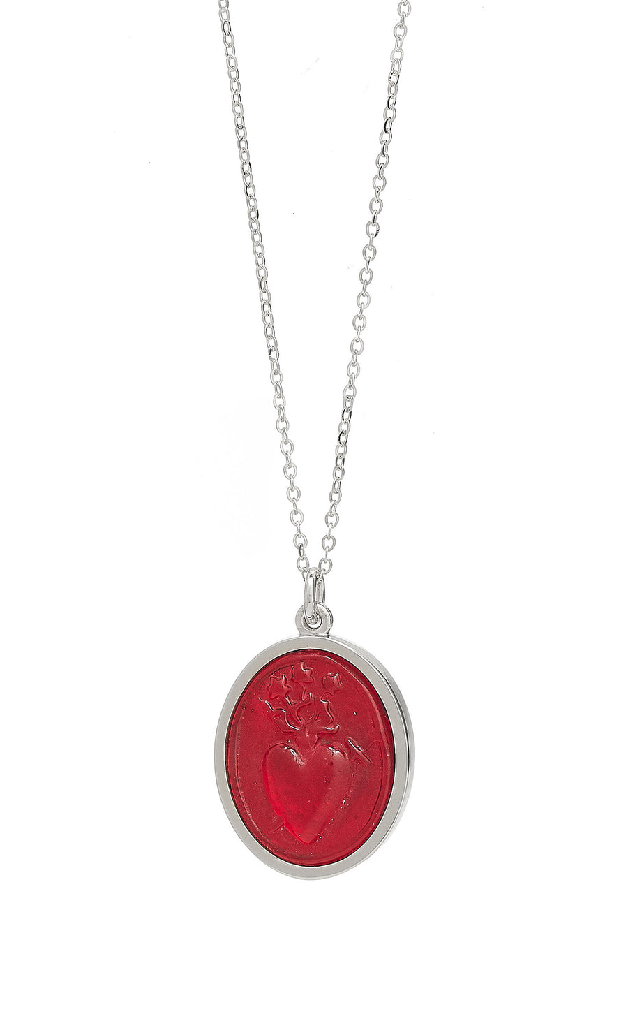 SACRED HEART RAISED INTAGLIO PENDANT