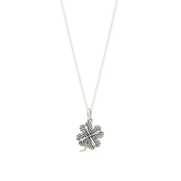 STERLING SILVER LUCKY CLOVER PENDANT