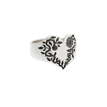STERLING SILVER ENCHANTED GARDEN BAND