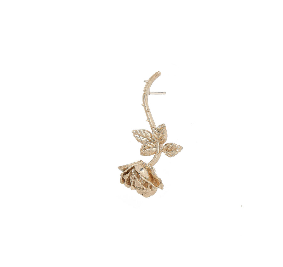 DANGLING ROSE STUD