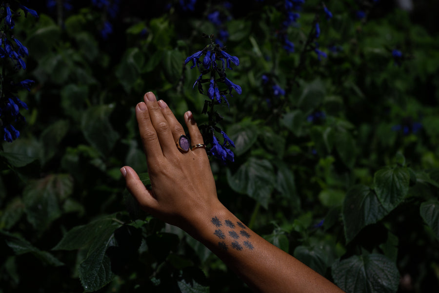 Dusk Dragonfly Intaglio Signet Ring