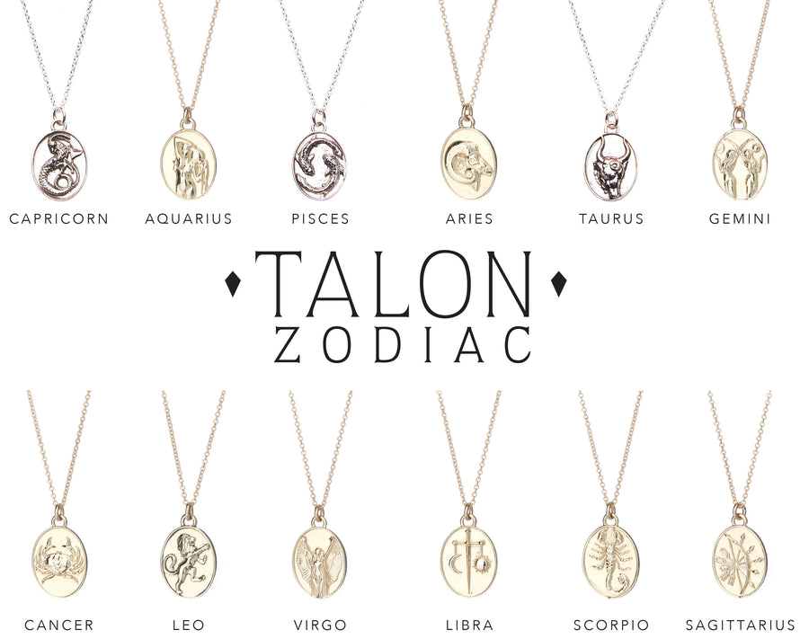 Solid Gold Zodiac Pendants